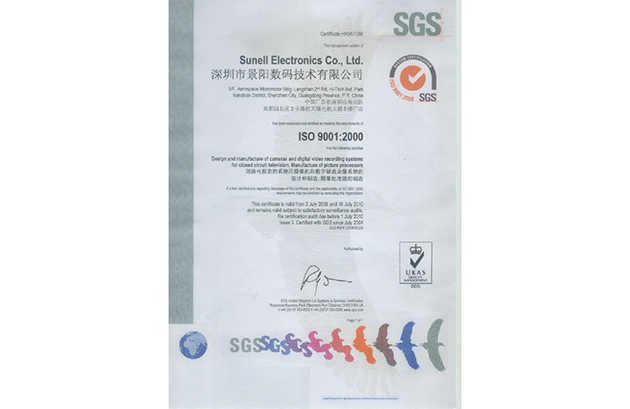 Passed the ISO9001 Quality System Certification