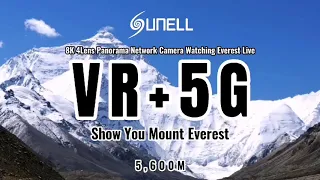 Sunell 8K Panorama Network Camera Assistindo Everest ao vivo